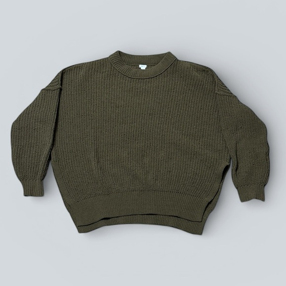 aerie Other - Aerie Olive Green Waffle Knit Sweater